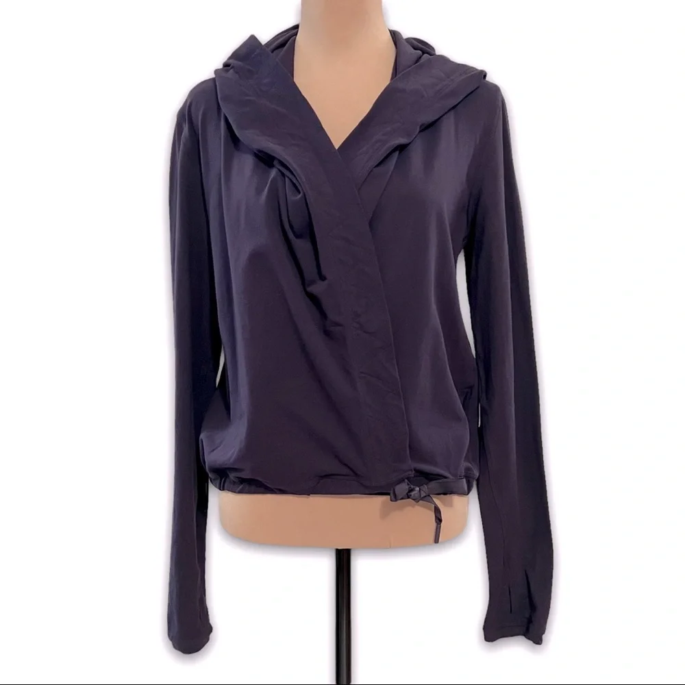 Lululemon Ready To Rulu Wrap Hooded Jacket 6/Small Boysenberry Dark Purple Yoga - Picture 3 of 16